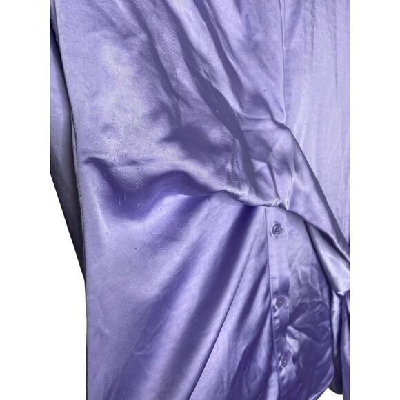 Song of Style Marta Shirt Dress Satin Kimono Sleeve Lavender Fairycore Dainty S - Picture 9 of 15